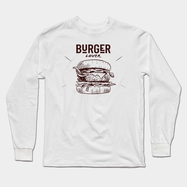 Burger Lover Long Sleeve T-Shirt by mutarek